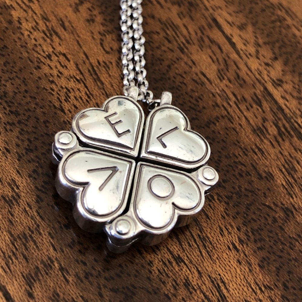 BRIGHTON Convertible and reversible Cloverheart Love necklace - Picture 10 of 16